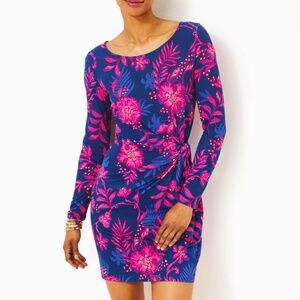 Lilly Pulitzer Blue and Pink Floral Dress